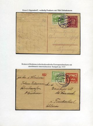 RAKOUSKÉ SLEZSKO - POŠTOVNICTVÍ 1900-1920 – list 55