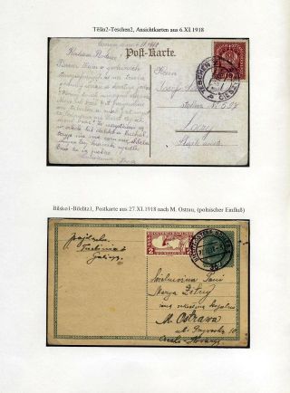 RAKOUSKÉ SLEZSKO - POŠTOVNICTVÍ 1900-1920 – list 61