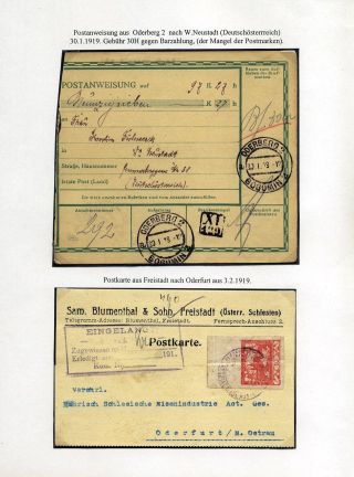 RAKOUSKÉ SLEZSKO - POŠTOVNICTVÍ 1900-1920 – list 64