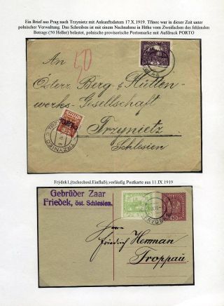 RAKOUSKÉ SLEZSKO - POŠTOVNICTVÍ 1900-1920 – list 68