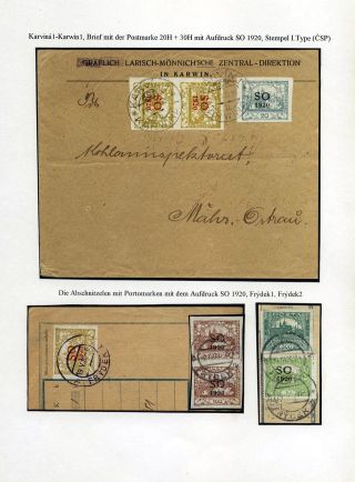 RAKOUSKÉ SLEZSKO - POŠTOVNICTVÍ 1900-1920 – list 73