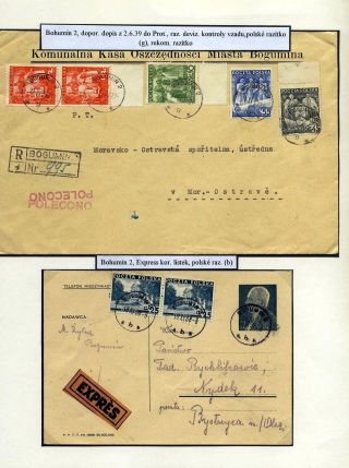 TESCHENER SCHLESIEN - POSTGESCHICHTE 1938-1941 – Blatt 13