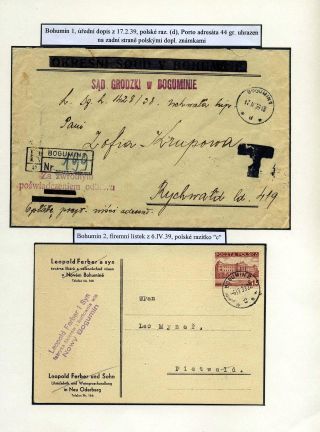 TESCHENER SCHLESIEN - POSTGESCHICHTE 1938-1941 – Blatt 14
