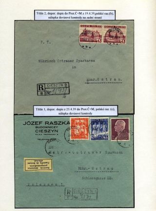 TESCHENER SCHLESIEN - POSTGESCHICHTE 1938-1941 – Blatt 16