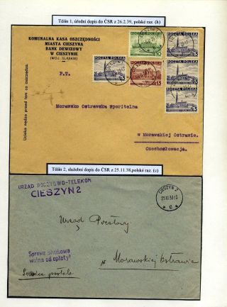 TESCHENER SCHLESIEN - POSTGESCHICHTE 1938-1941 – Blatt 17