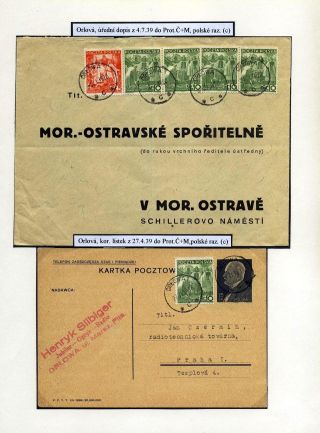 TESCHENER SCHLESIEN - POSTGESCHICHTE 1938-1941 – Blatt 22