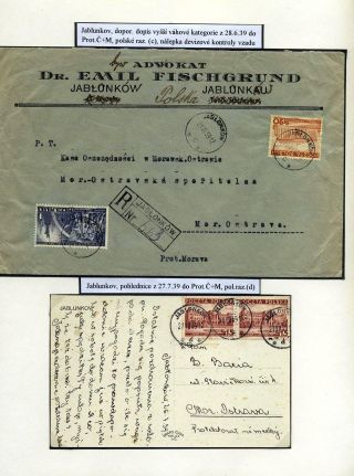 TESCHENER SCHLESIEN - POSTGESCHICHTE 1938-1941 – Blatt 30