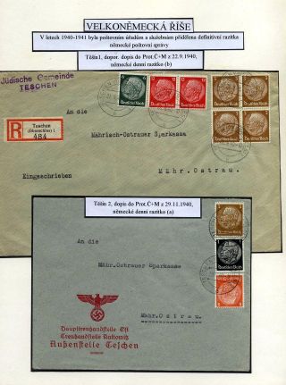 TESCHENER SCHLESIEN - POSTGESCHICHTE 1938-1941 – Blatt 63