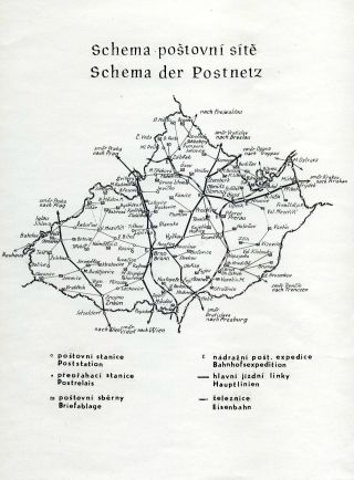 POSTAL ROUTES IN MORAVIA 1785-1850 – sheet 2