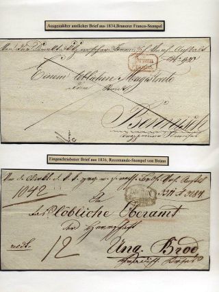 POSTAL ROUTES IN MORAVIA 1785-1850 – sheet 4