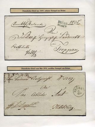 POSTAL ROUTES IN MORAVIA 1785-1850 – sheet 7