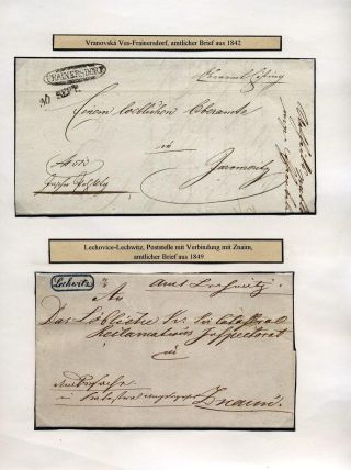POSTAL ROUTES IN MORAVIA 1785-1850 – sheet 10