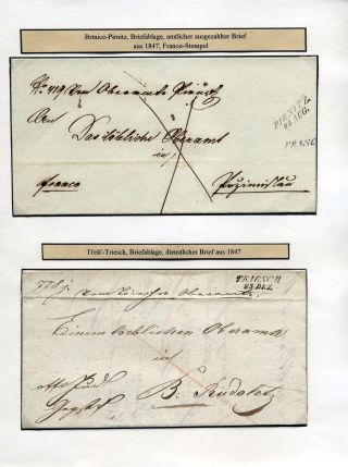POSTAL ROUTES IN MORAVIA 1785-1850 – sheet 14