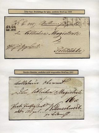 POSTAL ROUTES IN MORAVIA 1785-1850 – sheet 16