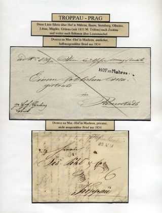 POSTLINIEN IN MÄHREN 1785-1850 – Blatt 65