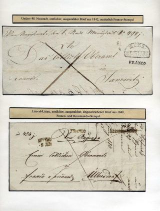 POSTLINIEN IN MÄHREN 1785-1850 – Blatt 69