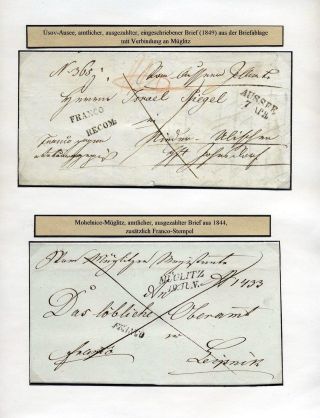 POSTLINIEN IN MÄHREN 1785-1850 – Blatt 70