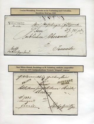 POSTLINIEN IN MÄHREN 1785-1850 – Blatt 74