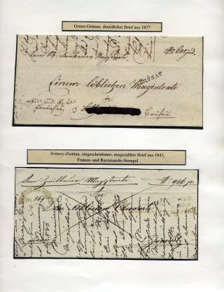 POSTLINIEN IN MÄHREN 1785-1850 – Blatt 76