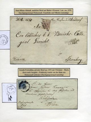 POSTLINIEN IN MÄHREN 1785-1850 – Blatt 80