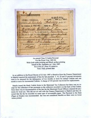 PHILIPPINE RESIDENT CERTIFICATES – sheet 5
