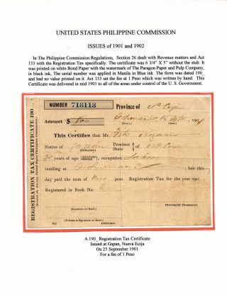 PHILIPPINISCHE BÜRGER ZERTIFIKATE – Blatt 44