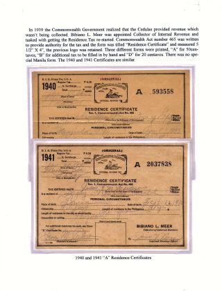 PHILIPPINISCHE BÜRGER ZERTIFIKATE – Blatt 69