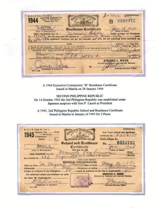 PHILIPPINISCHE BÜRGER ZERTIFIKATE – Blatt 80