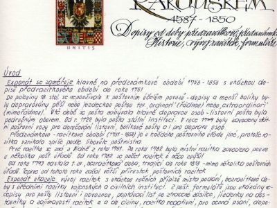 PO STOPÁCH POŠTOVNÍ HISTORIE V CÍSAŘSTVÍ RAKOUSKÉM 1587-1850