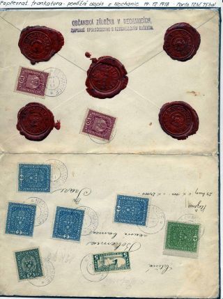 POST-WAR POSTAL FRANKING 1918-1919 - STAMPS AND CANCELLATION – sheet 3