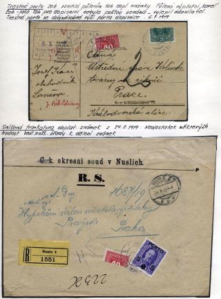 POST-WAR POSTAL FRANKING 1918-1919 - STAMPS AND CANCELLATION – sheet 11