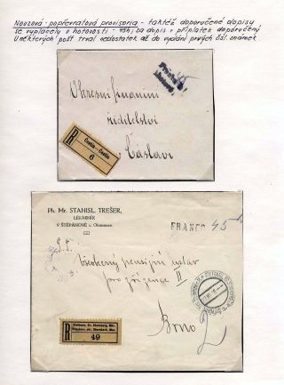 POST-WAR POSTAL FRANKING 1918-1919 - STAMPS AND CANCELLATION – sheet 13