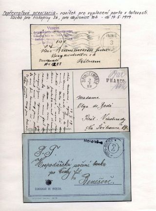 POST-WAR POSTAL FRANKING 1918-1919 - STAMPS AND CANCELLATION – sheet 14
