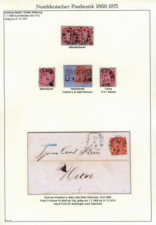 NORTH GERMAN POSTAL DISTRICT 1868-1871 – sheet 3