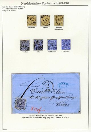 NORTH GERMAN POSTAL DISTRICT 1868-1871 – sheet 4