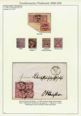 NORTH GERMAN POSTAL DISTRICT 1868-1871 – sheet 5