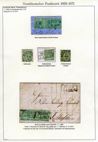 NORTH GERMAN POSTAL DISTRICT 1868-1871 – sheet 6