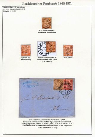 NORTH GERMAN POSTAL DISTRICT 1868-1871 – sheet 8