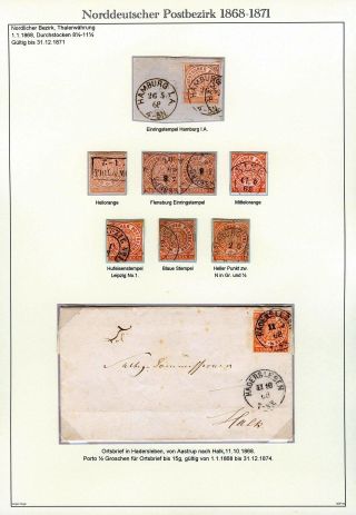 NORTH GERMAN POSTAL DISTRICT 1868-1871 – sheet 9