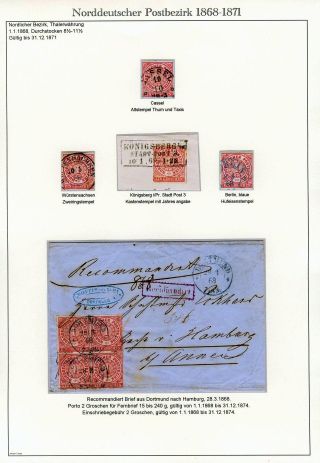NORTH GERMAN POSTAL DISTRICT 1868-1871 – sheet 10