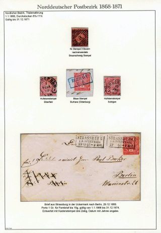 NORTH GERMAN POSTAL DISTRICT 1868-1871 – sheet 11