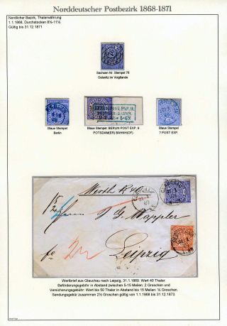 NORTH GERMAN POSTAL DISTRICT 1868-1871 – sheet 13