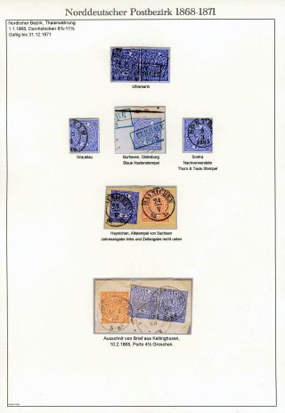 NORTH GERMAN POSTAL DISTRICT 1868-1871 – sheet 14