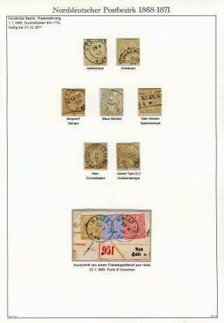 NORTH GERMAN POSTAL DISTRICT 1868-1871 – sheet 15