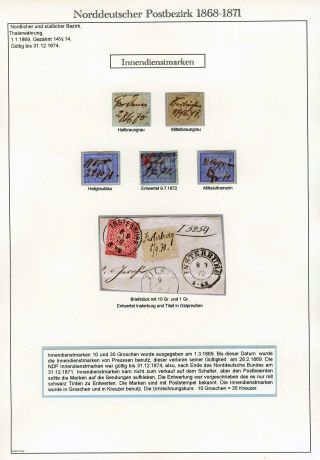 NORTH GERMAN POSTAL DISTRICT 1868-1871 – sheet 17