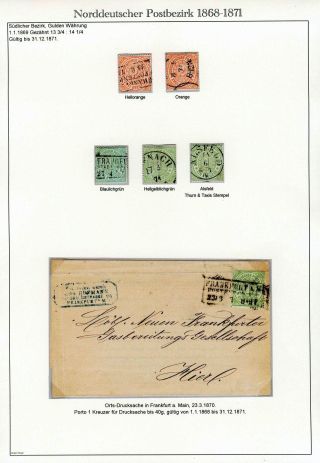 NORTH GERMAN POSTAL DISTRICT 1868-1871 – sheet 18