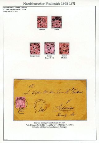 NORTH GERMAN POSTAL DISTRICT 1868-1871 – sheet 19