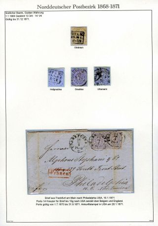 NORTH GERMAN POSTAL DISTRICT 1868-1871 – sheet 20