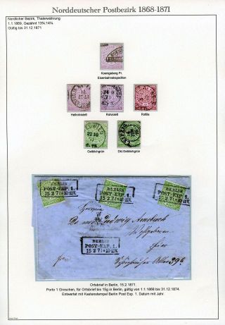 NORTH GERMAN POSTAL DISTRICT 1868-1871 – sheet 21