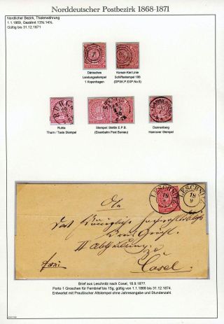 NORTH GERMAN POSTAL DISTRICT 1868-1871 – sheet 25